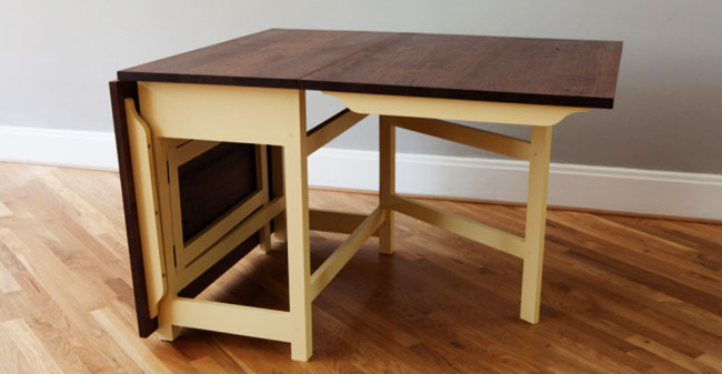 how to make a sewing table: Making of a gate leg sewing table: