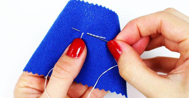How to Hand Sew a Backstitch