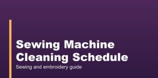 Sewing Machine Cleaning Schedule Sewing Machine Cleaning Schedule