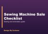 Sewing Machine Sale Checklist Sewing Machine Sale Checklist