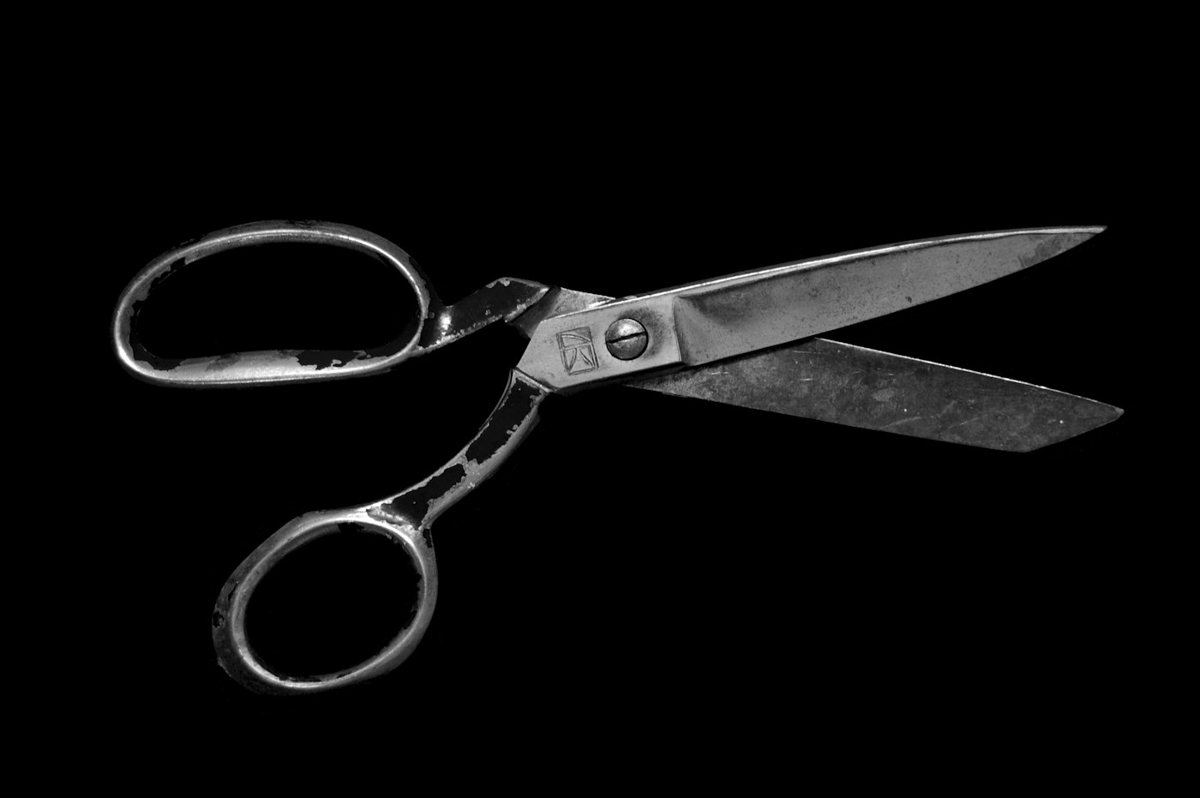 Steel fabric scissors