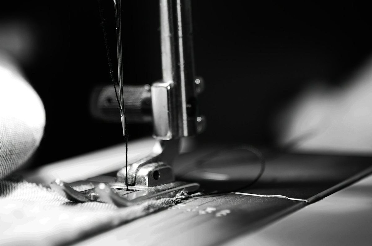 Sewing machine and serger side by side