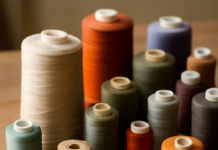 Best Thread Types for Different Fabrics Assortment of sewing thread spools in different weights and colors